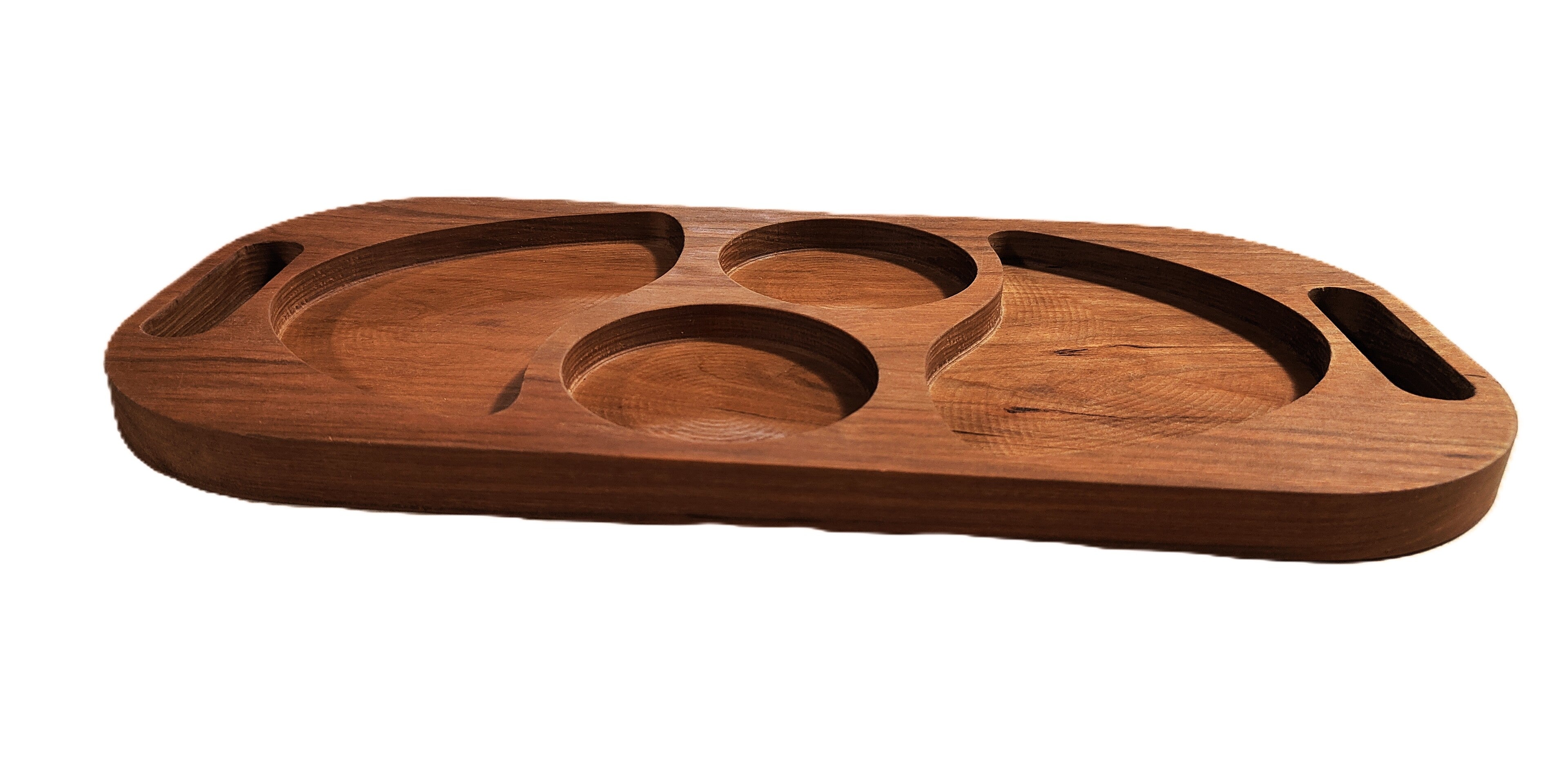 16in Long Serving Board with Handles, Handmade USA - Free Engraving (LSTRAY006)