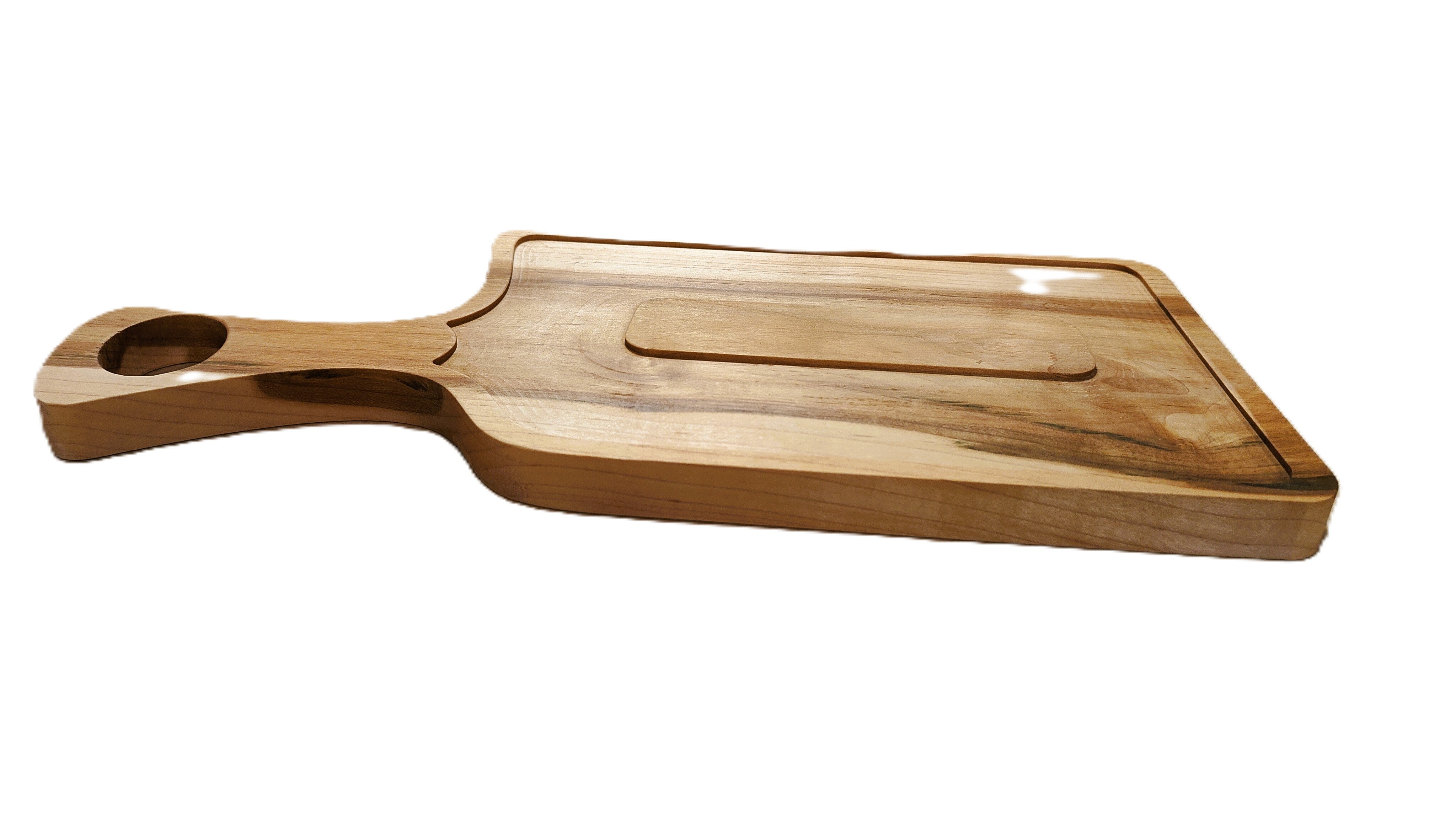 Center Island Rectangular Board with Handle, Handmade USA - Free Engraving (MSTRAY008)