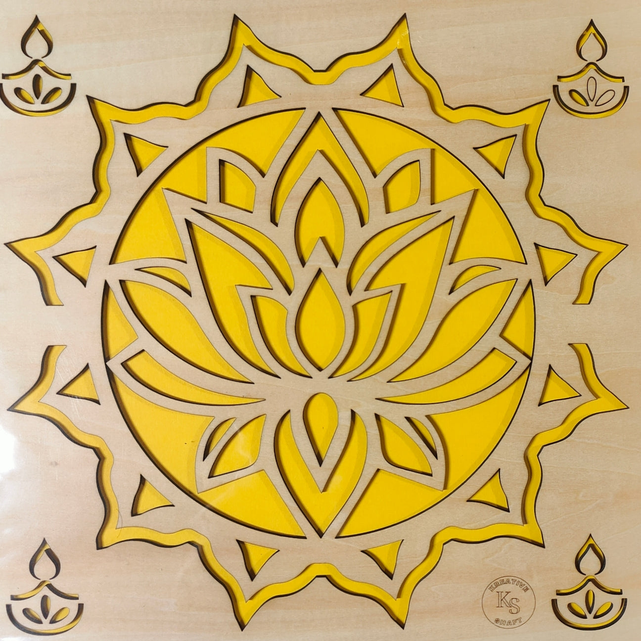 Rangoli Stencils (12x12 in) - made with premium Plywood in USA