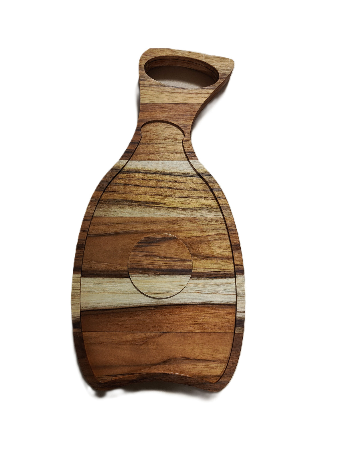 Wooden Serving Tray with Bowl Recesses – Handmade Charcuterie Board for Entertaining