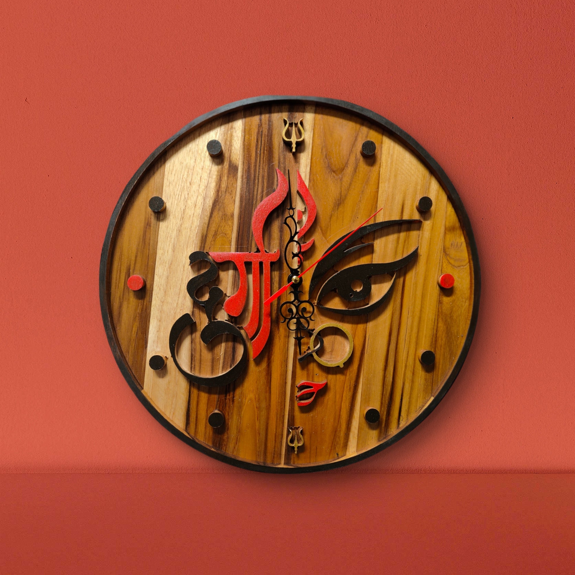 Divine Gaze – Ma Durga Artistic Wall Clock