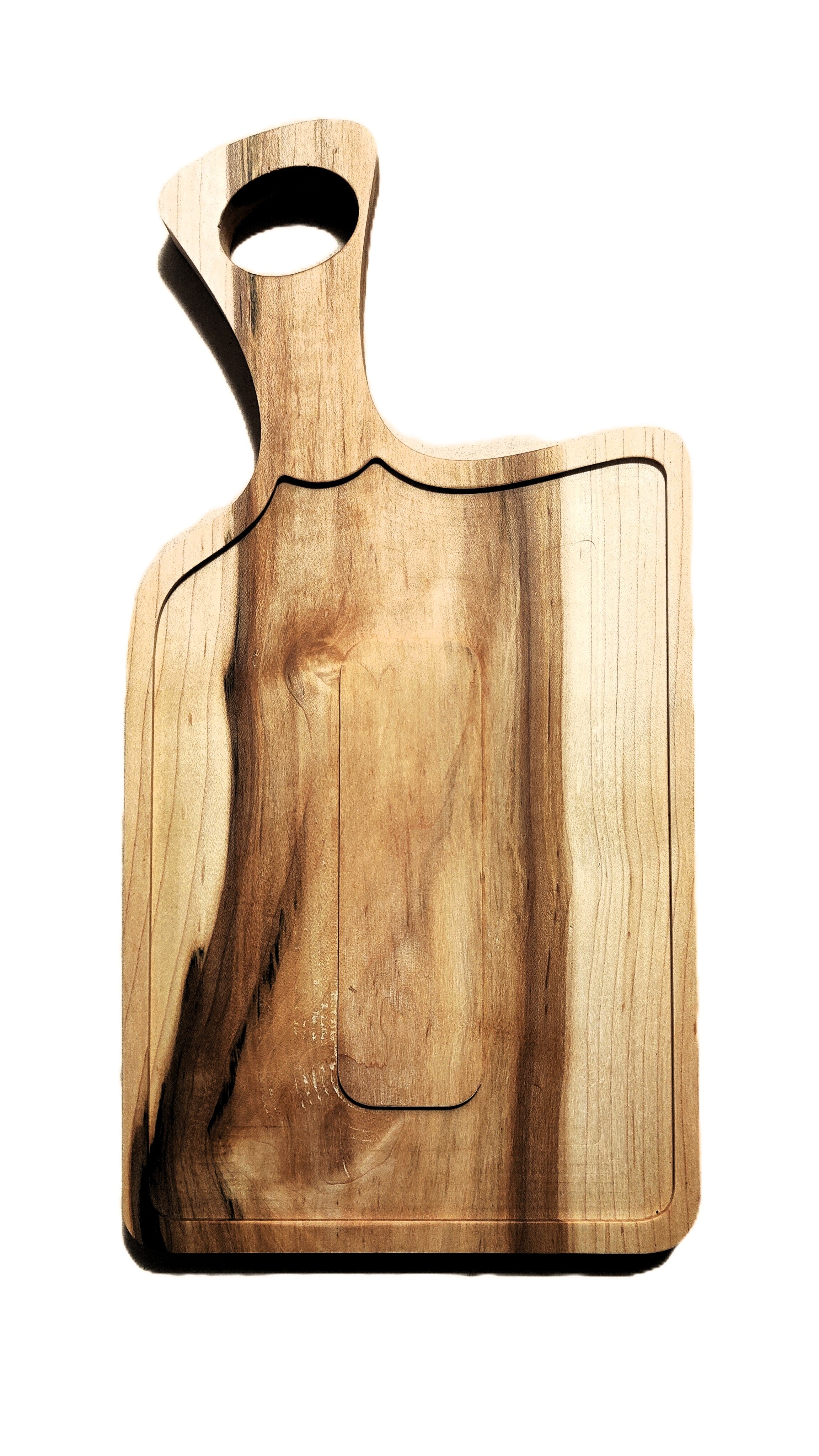 Center Island Rectangular Board with Handle, Handmade USA - Free Engraving (MSTRAY008)