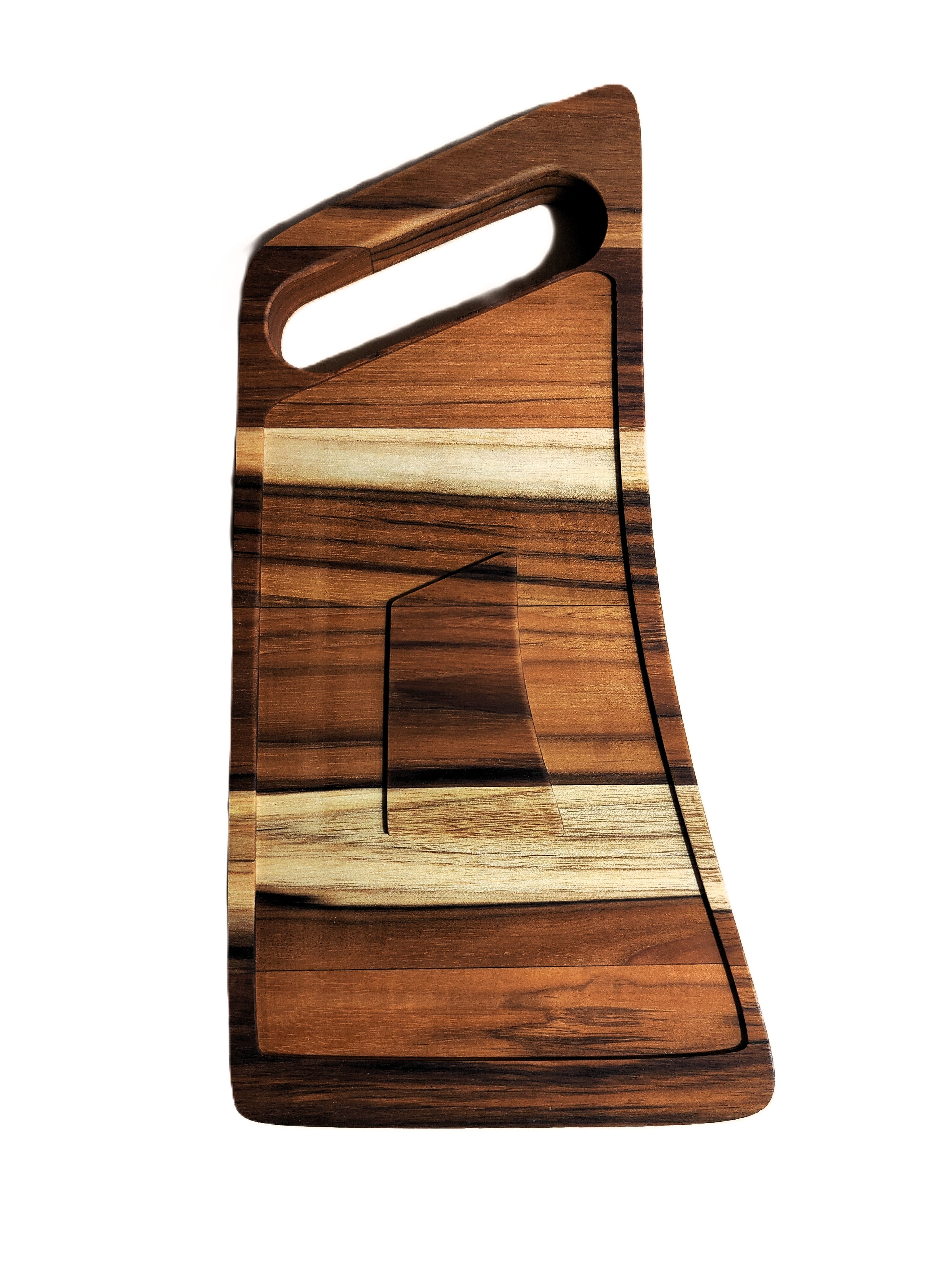 Rectangular Board with wide Handle, Handmade USA - Free Engraving (MSTRAY009)