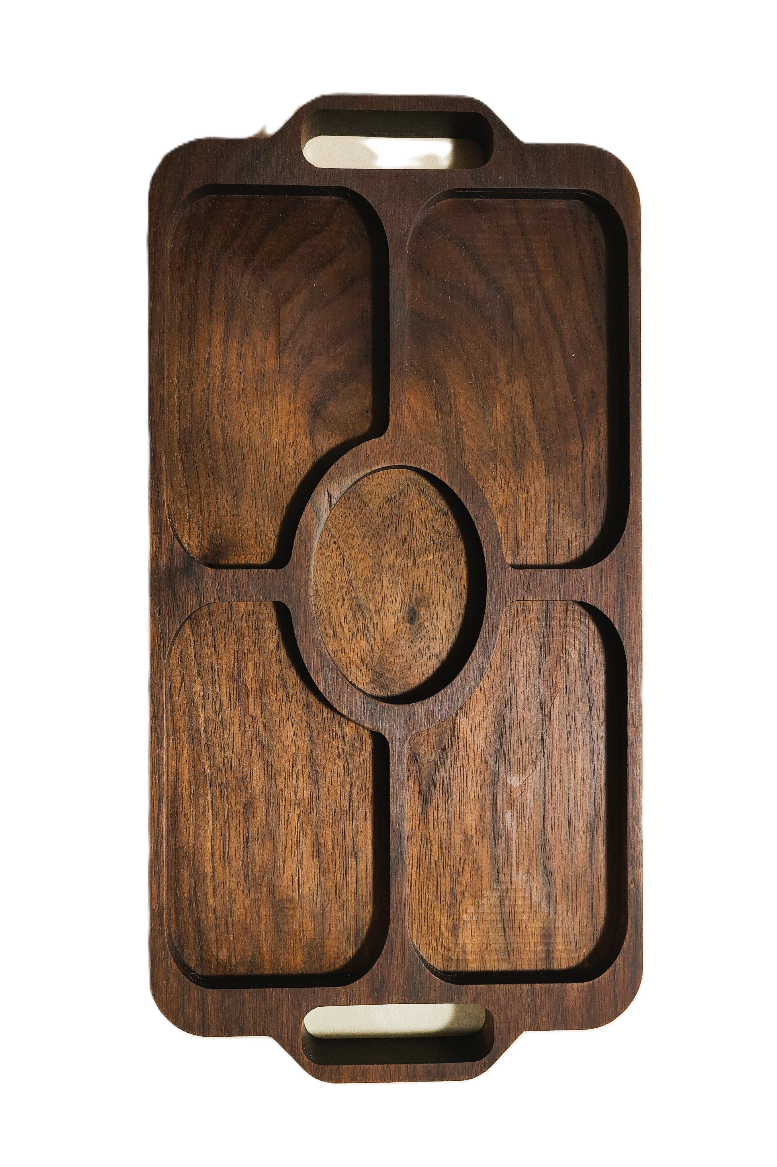 Large Quartet Tray with handles, Handmade USA - Free Engraving (LSTRAY012)