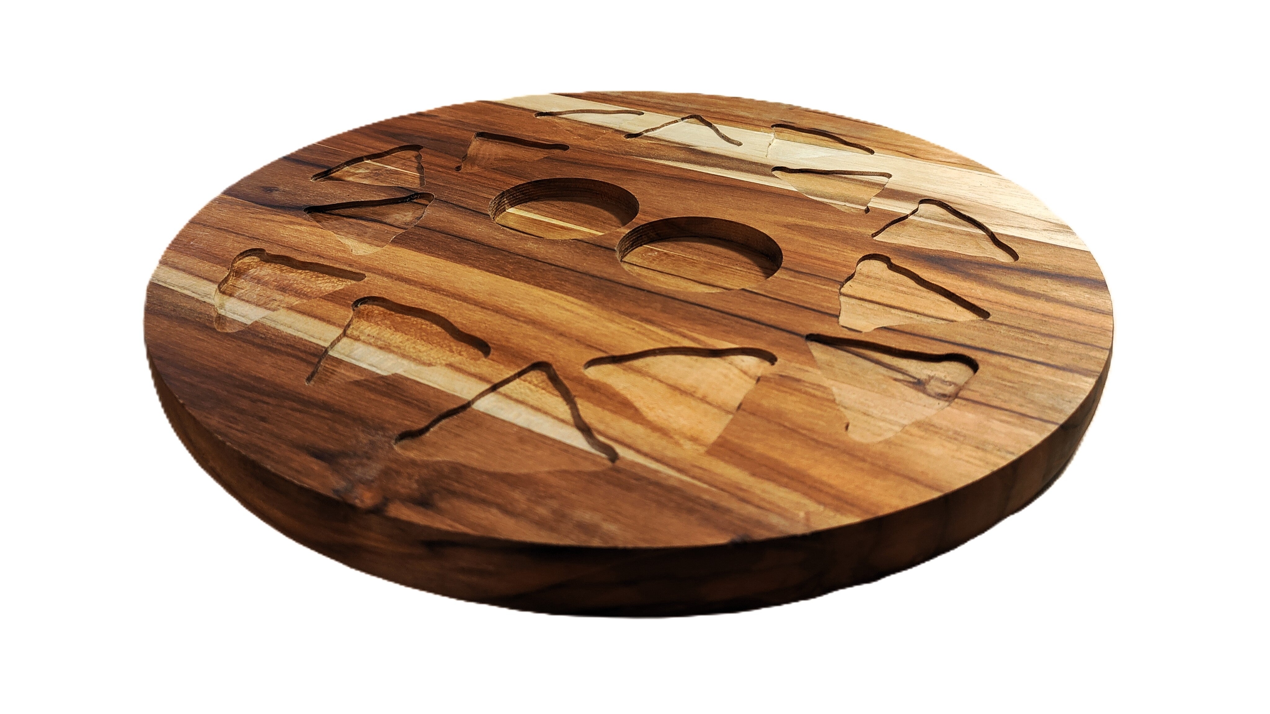 Samosa Bloom Tray, Handmade USA - Free Engraving (LSTRAY013)