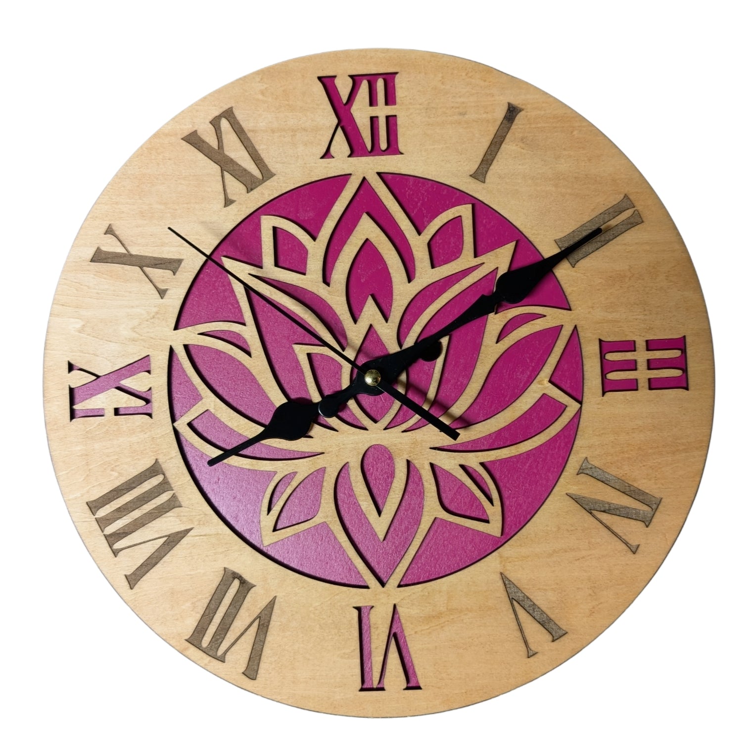 Lotus Timekeeper – A Diwali Offering of Grace and Blessings! (handmade in USA) - WCLOCK06