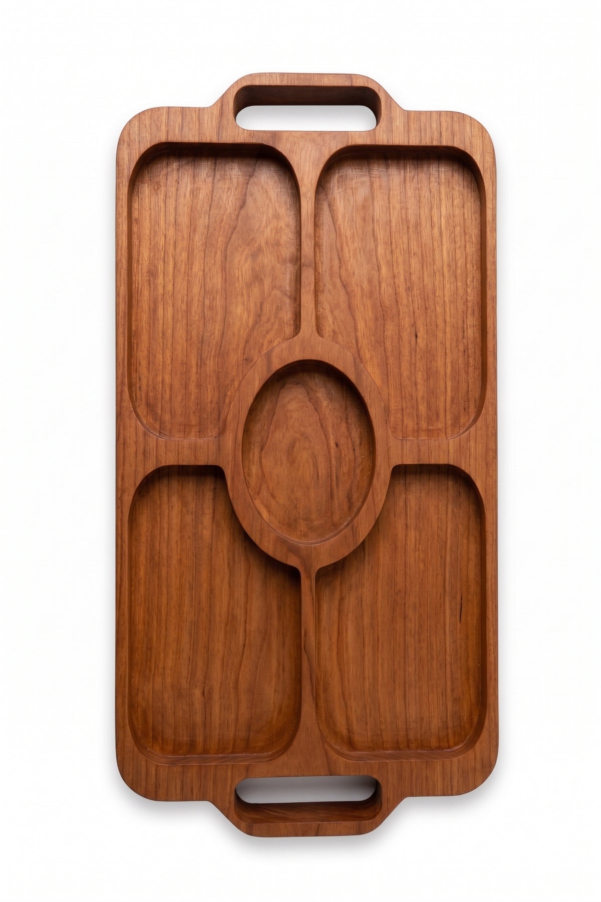 Large Quartet Rectangular Tray with handles, Handmade Charcuterie Board for Entertaining