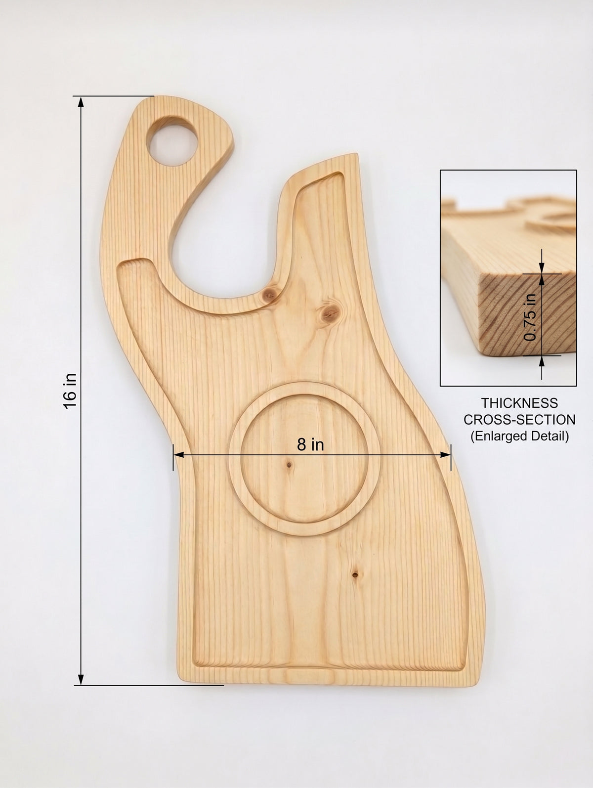 Artisan Butcher Knife Charcuterie Board – Gourmet Cheese, Meat & Appetizer Serving Tray
