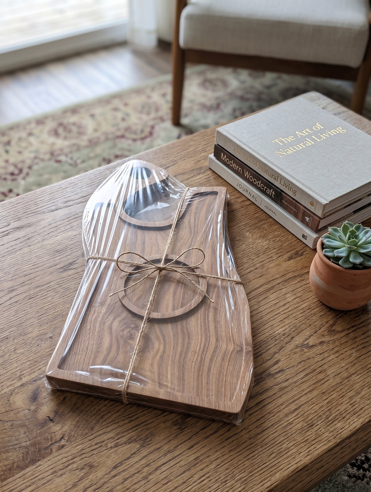Artisan Butcher Knife Charcuterie Board – Gourmet Cheese, Meat & Appetizer Serving Tray
