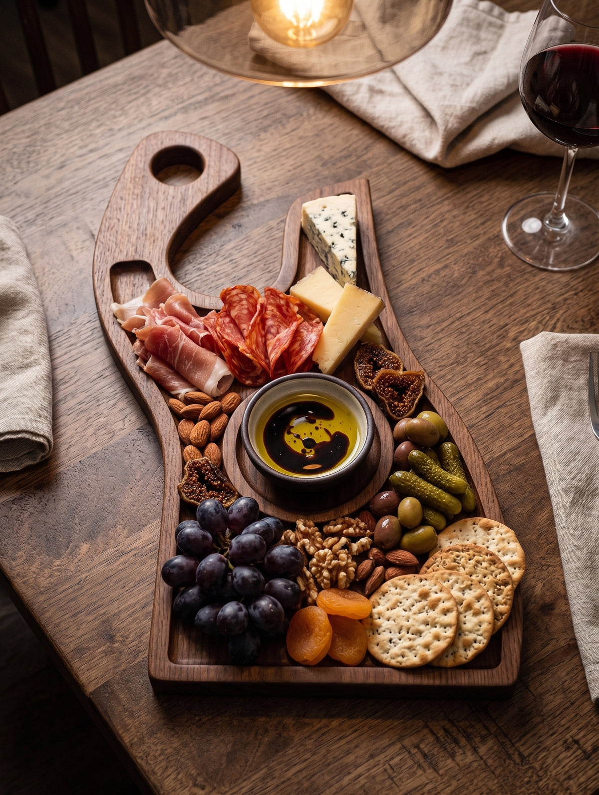 Artisan Butcher Knife Charcuterie Board – Gourmet Cheese, Meat & Appetizer Serving Tray