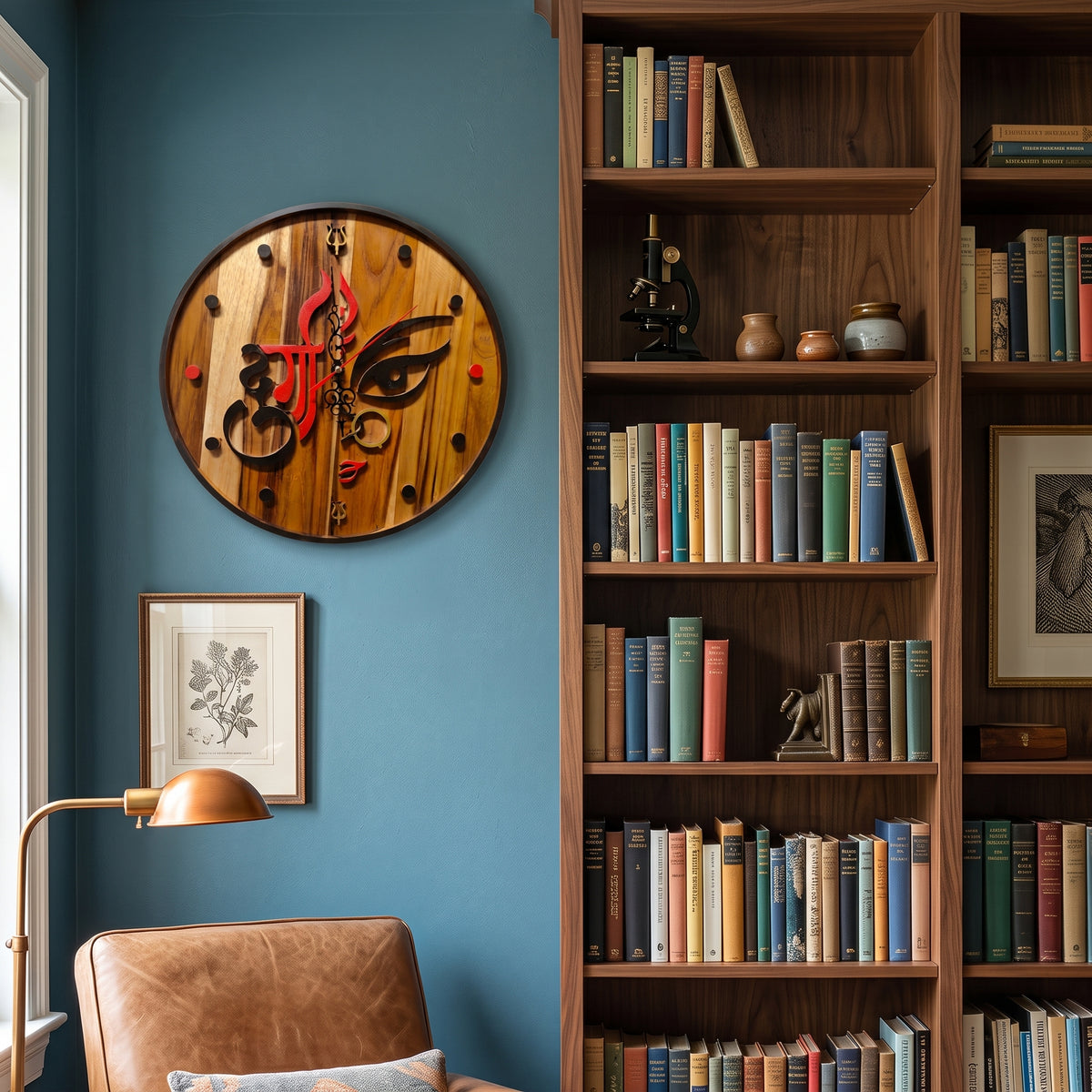 Divine Gaze – Ma Durga Artistic Wall Clock